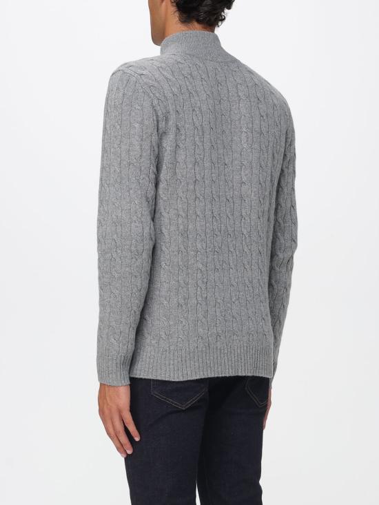 26FW 폴로 랄프로렌 포니 자수 케이블 니트 점퍼 710876766 008 Grey - POLO RALPH LAUREN