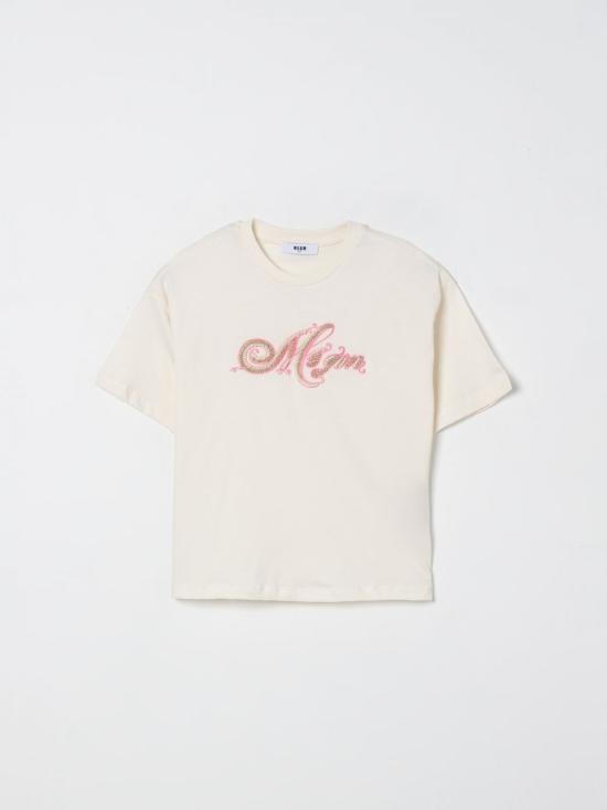 25FW [키즈] 엠에스지엠 티셔츠 F5MSJGTH153 013 Beige