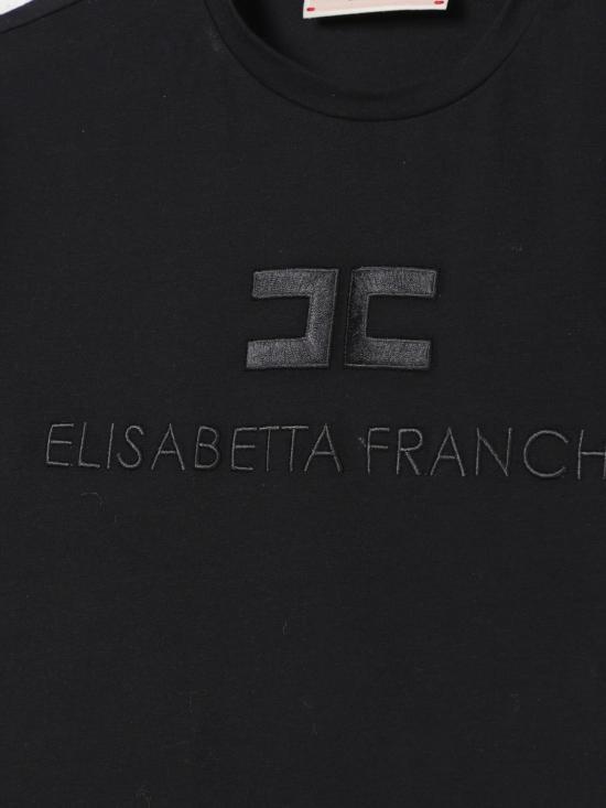 25FW [키즈] 엘리자베타프랜치 티셔츠 EFTS2500JE006 N000 Black - ELISABETTA FRANCHI