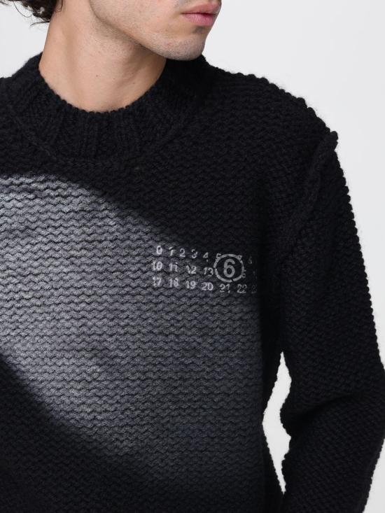 25FW MM6 메종마르지엘라 스웨터 SH2HL0029M13173 900S Black - MM6 MAISON MARGIELA