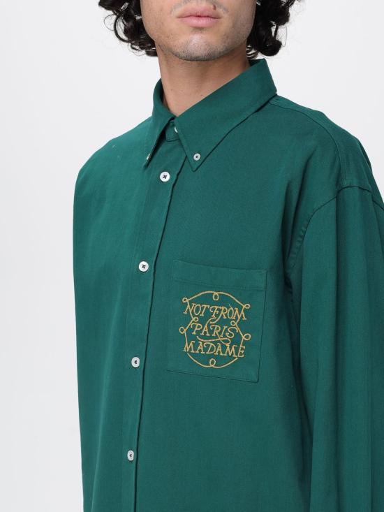 25FW 드롤드무슈 긴팔 셔츠 HSH237CO217 DGN Green - DROLE DE MONSIEUR