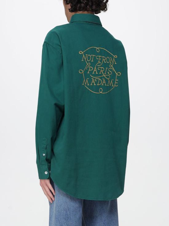 25FW 드롤드무슈 긴팔 셔츠 HSH237CO217 DGN Green - DROLE DE MONSIEUR