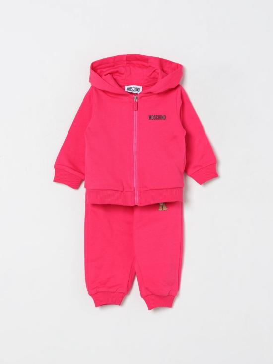 25FW [키즈] 모스키노 오버롤 MUK05GLCA40 50541 Fuchsia