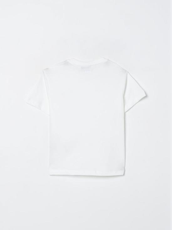 25FW [키즈] 엠에스지엠 티셔츠 F5MSJBTH223 002 White - MSGM