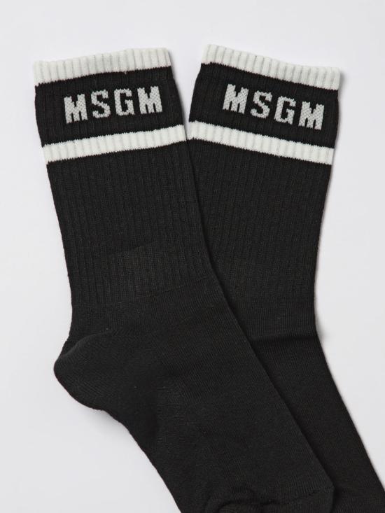 25FW [키즈] 엠에스지엠 발목 양말 F5MSJUSO278 110 Black - MSGM