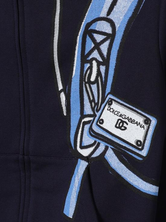 25FW [키즈] 돌체앤가바나 풀오버 L4JWKLII7IJ HB5QM Blue - DOLCE & GABBANA