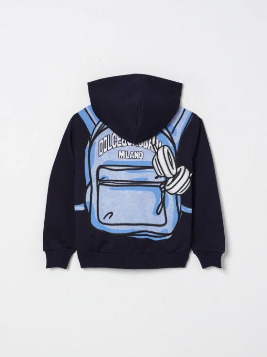 25FW [키즈] 돌체앤가바나 풀오버 L4JWKLII7IJ HB5QM Blue - DOLCE & GABBANA