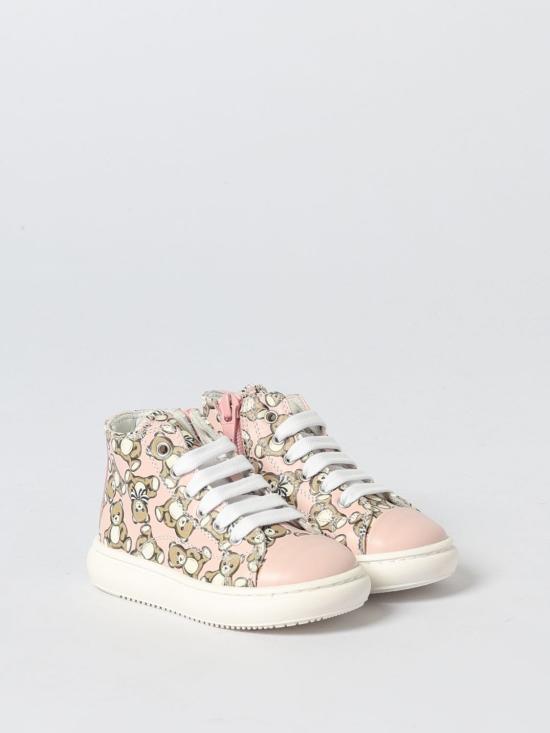 25FW [키즈] 모스키노 스니커즈 81849 01 Silver - MOSCHINO