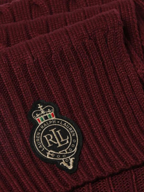 25FW 랄프 로렌 머플러/스카프 454P04456 006 Burgundy - RALPH LAUREN