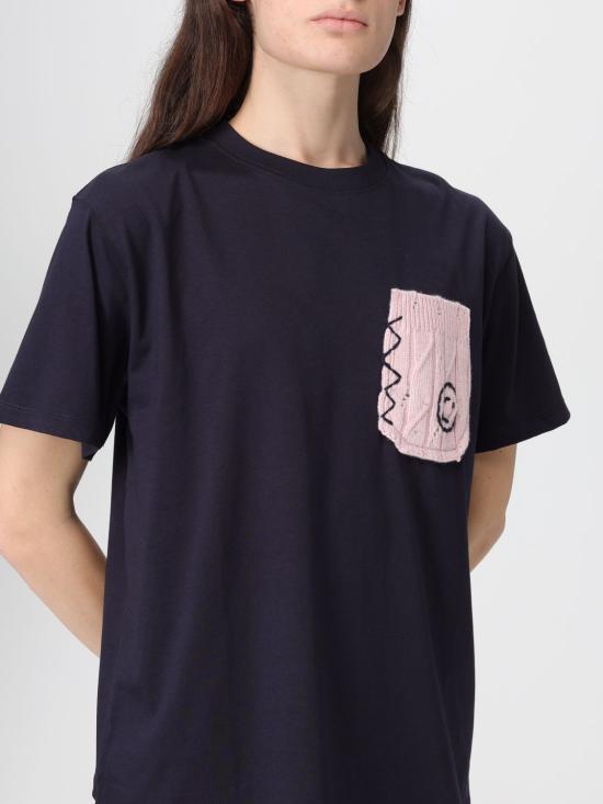 25FW 조슈아 샌더스 반팔 티셔츠 JS35B2518 BU Blue - JOSHUA SANDERS