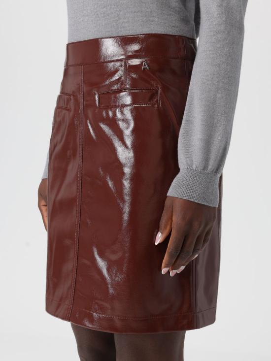 25FW 액티튜드 트윈세트 미디 스커트 252AP2392 12562 Brown - ACTITUDE TWINSET