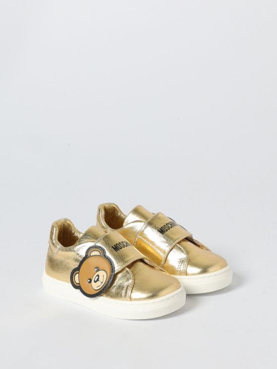 25FW [키즈] 모스키노 스니커즈 81830 2 Gold - MOSCHINO