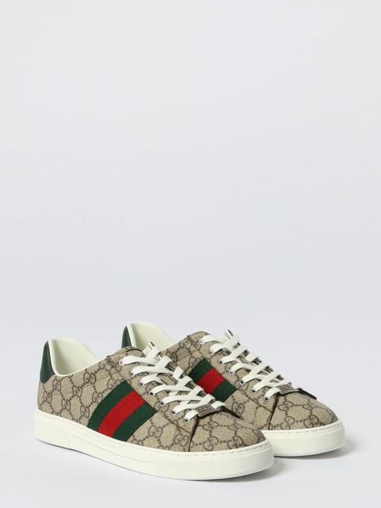 26SS 구찌 에이스 웹 스니커즈 760775FACMZ 9746 Beige - GUCCI