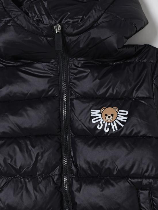 25FW [키즈] 모스키노 캐주얼 자켓 HUS05FL3A32 60100 Black - MOSCHINO