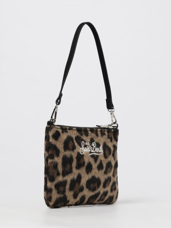25FW 세인트바쓰 숄더백 PARM003 LEOPARD MIDI 18 EMB 00223I Beige - MC2 SAINT BARTH