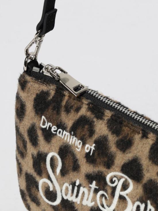 25FW 세인트바쓰 숄더백 PARM003 LEOPARD MIDI 18 EMB 00223I Beige - MC2 SAINT BARTH
