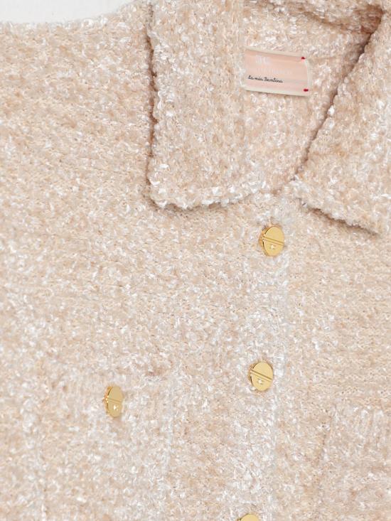 25FW [키즈] 엘리자베타프랜치 풀오버 EFMA178CFL082 0101 Honey - ELISABETTA FRANCHI