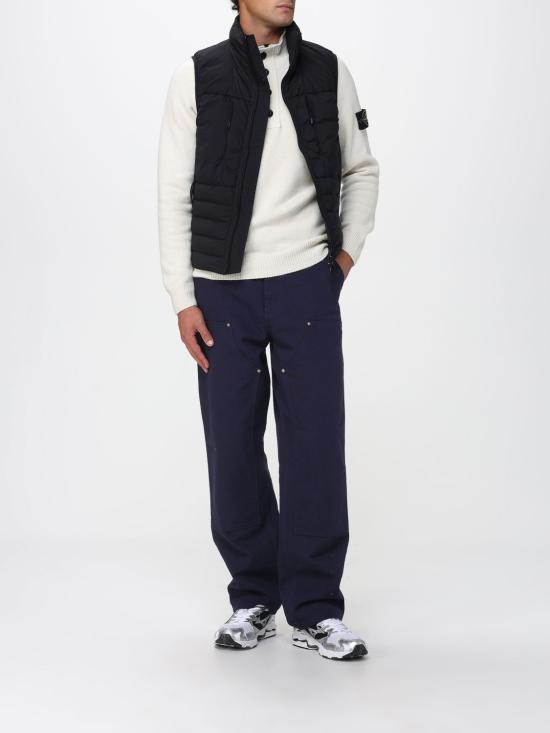 25FW 스톤 아일랜드 심리스 터널 나일론 다운-TC 심리스 페더 터널즈 안티 드롭 다운 베스트 G100004S0183 V0029 Black - STONE ISLAND