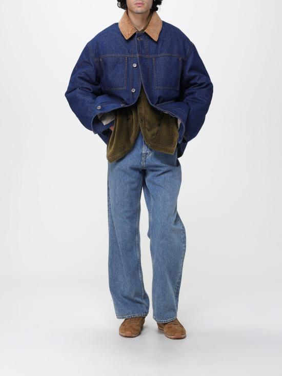 25FW 아미 코듀로이 벨벳 사이드 슬릿 오버셔츠 USH793CO0131 298 Brown - AMI