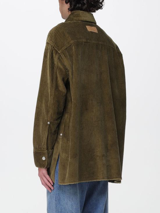 25FW 아미 코듀로이 벨벳 사이드 슬릿 오버셔츠 USH793CO0131 298 Brown - AMI