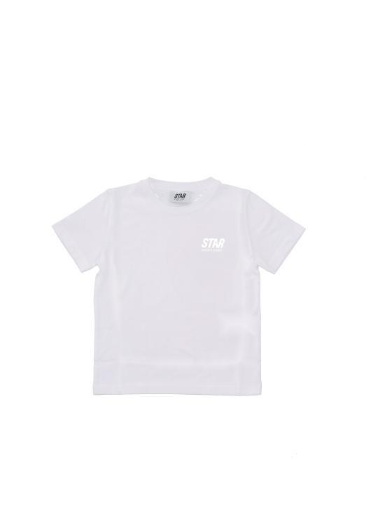 25FW [키즈] 골든구스 티셔츠 GKP02441P002248 10449 OPTIC WHITE SILVER