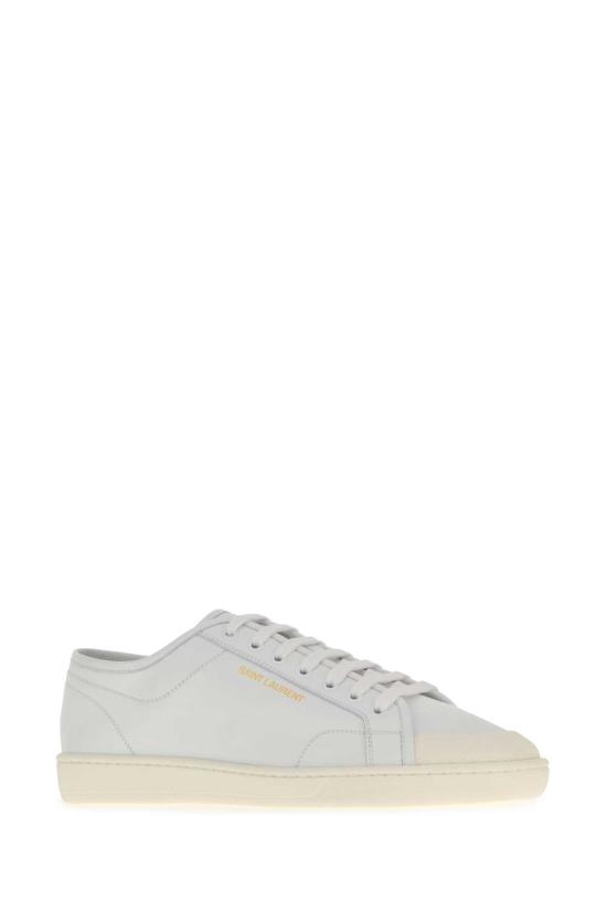 26SS 생로랑 GYM 짐 스무스 레더 스니커즈 82008700N00 9030 White - SAINT LAURENT