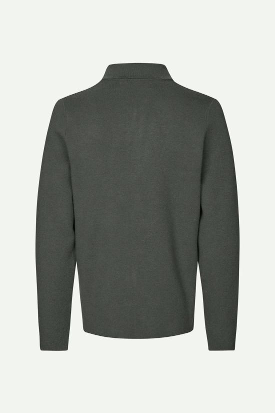  삼소앤삼소 가디건 Samsøe Samsøe Guna X 지퍼 블랙 오이스터 카디건 - SAMSOE SAMSOE