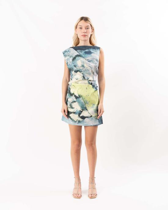  아클레어 숏 원피스 에이클러 잉크포드 미니 드레스 시트러스 캔버스