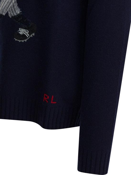 25FW 폴로 랄프로렌 긴팔 티셔츠 710982820001 BEAR NAVY COMBO BLUE - POLO RALPH LAUREN