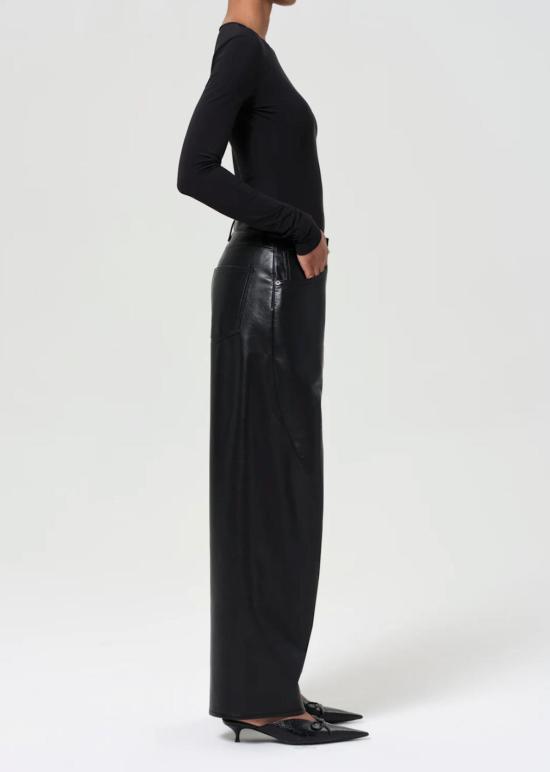  에이골디 데님 팬츠 아골드 재활용 가죽 트위스트 진 디톡스 - AGOLDE