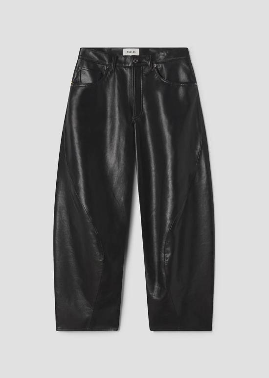  에이골디 데님 팬츠 아골드 재활용 가죽 트위스트 진 디톡스 - AGOLDE