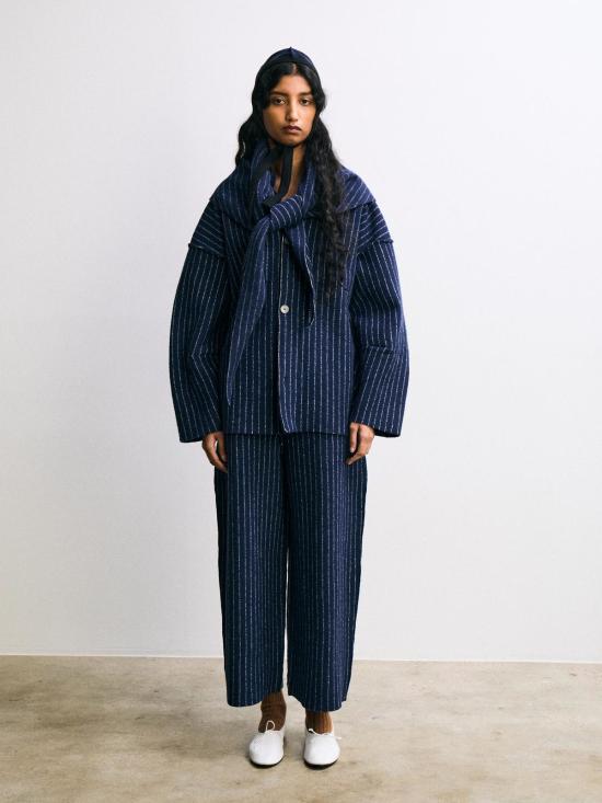  러스 스트레이트 팬츠 키리오 팬츠 미드나잇 블루/초크