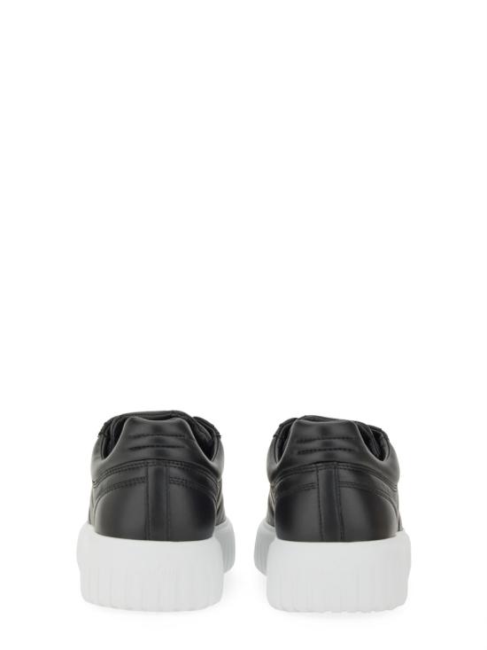 25SS 호간 H 스트라이프 스니커즈 HXM6450FC60 LE9B999 BLACK - HOGAN