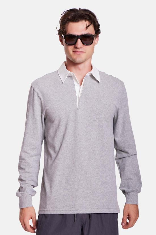  블루&크림 폴로 티셔츠 마세오 소프트 럭비 셔츠 - BLUE&CREAM