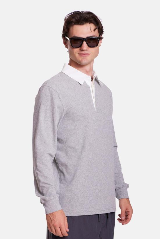  블루&크림 폴로 티셔츠 마세오 소프트 럭비 셔츠 - BLUE&CREAM