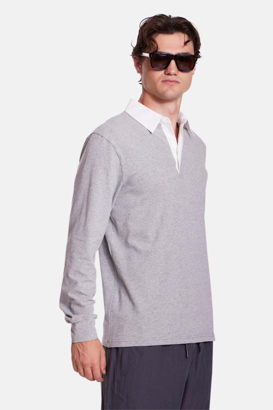  블루&크림 폴로 티셔츠 마세오 소프트 럭비 셔츠 - BLUE&CREAM