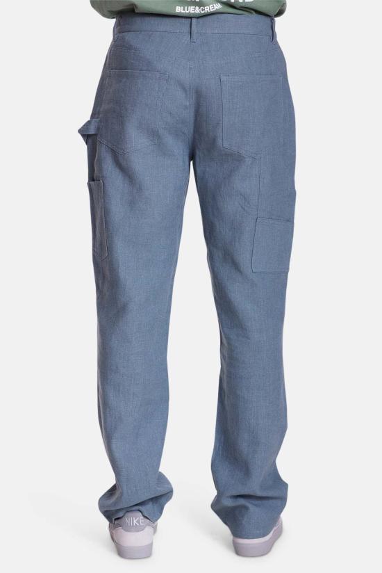  블루&크림 스트레이트 팬츠 카펜터 - BLUE&CREAM