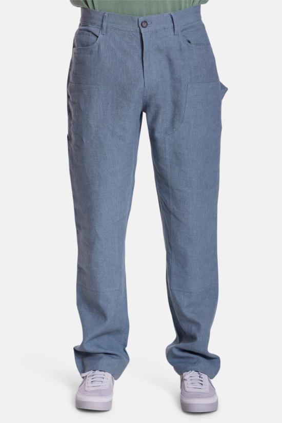  블루&크림 스트레이트 팬츠 카펜터 - BLUE&CREAM