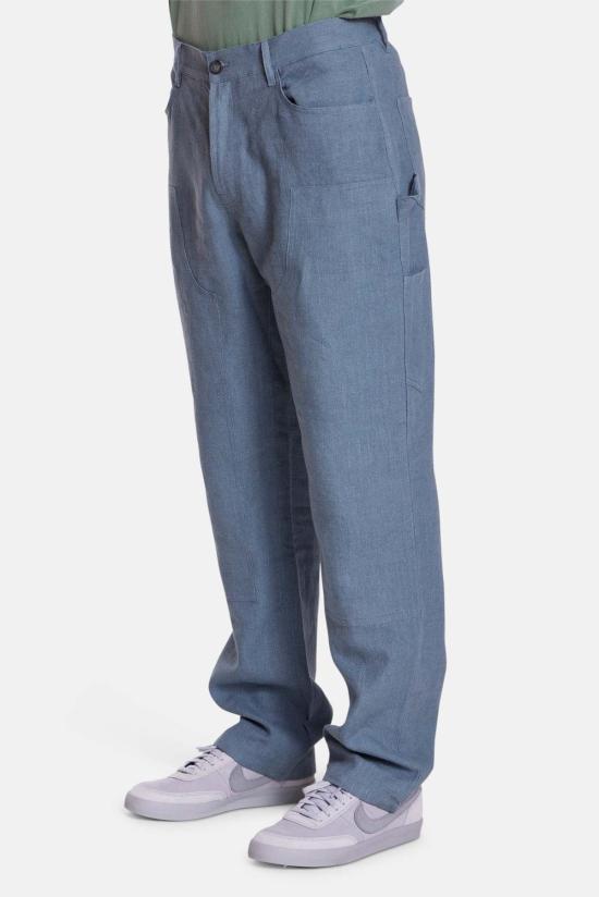  블루&크림 스트레이트 팬츠 카펜터 - BLUE&CREAM