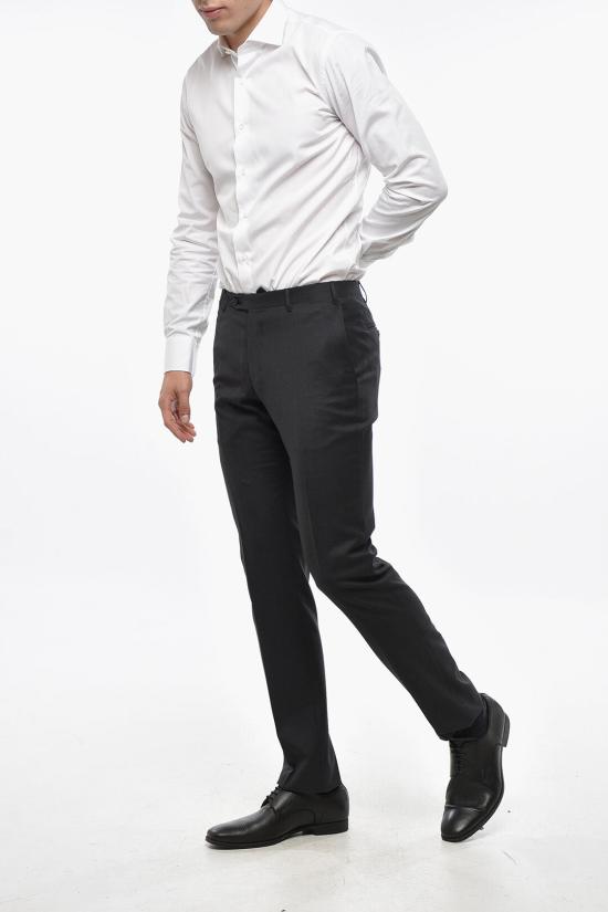  꼬르넬리아니 스트레이트 팬츠 845279 9818060 013 Gray - CORNELIANI