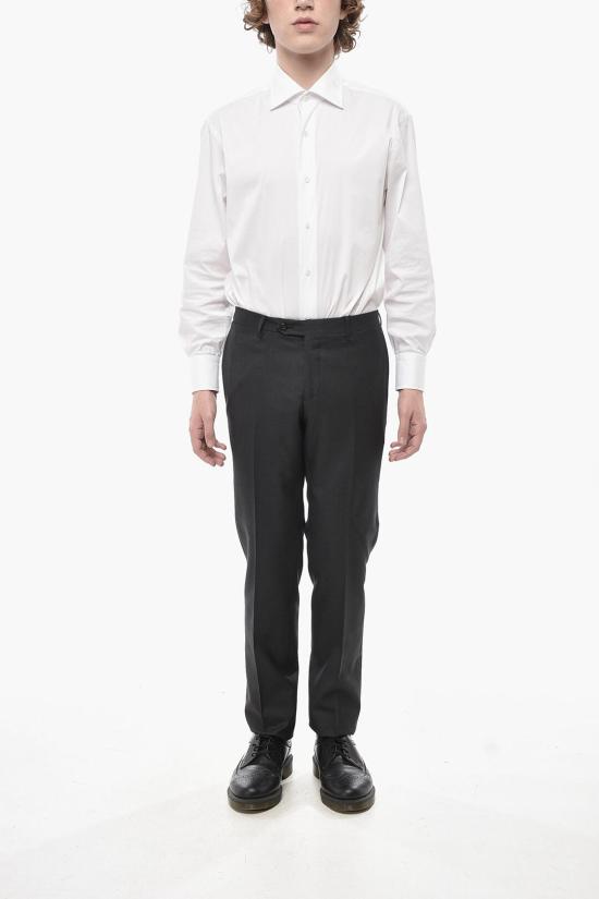  꼬르넬리아니 스트레이트 팬츠 845279 9818060 013 Gray - CORNELIANI