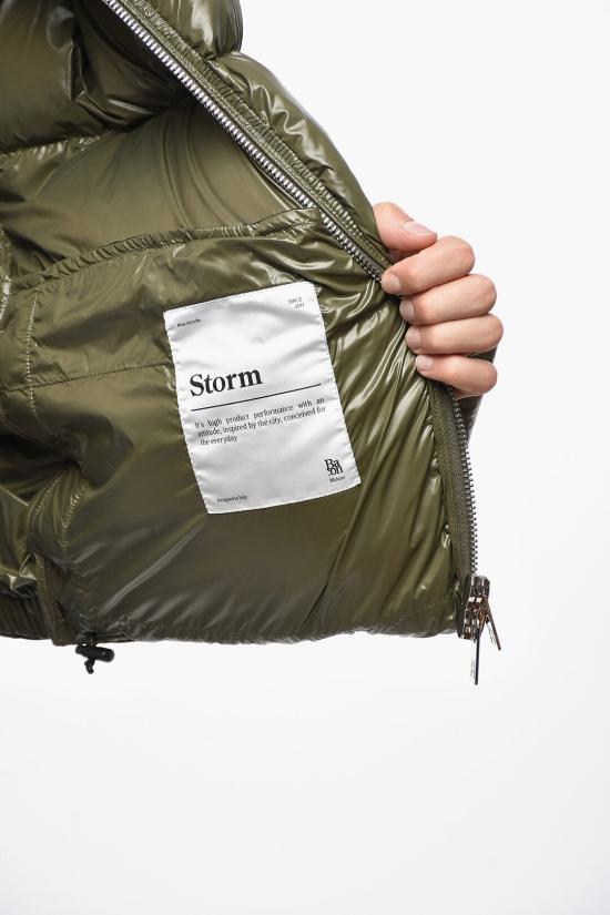  베이컨 숏패딩 BACPIGIU464 MILITEDARK Military Green - BACON