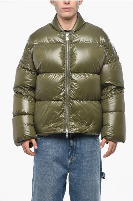  베이컨 숏패딩 BACPIGIU464 MILITEDARK Military Green