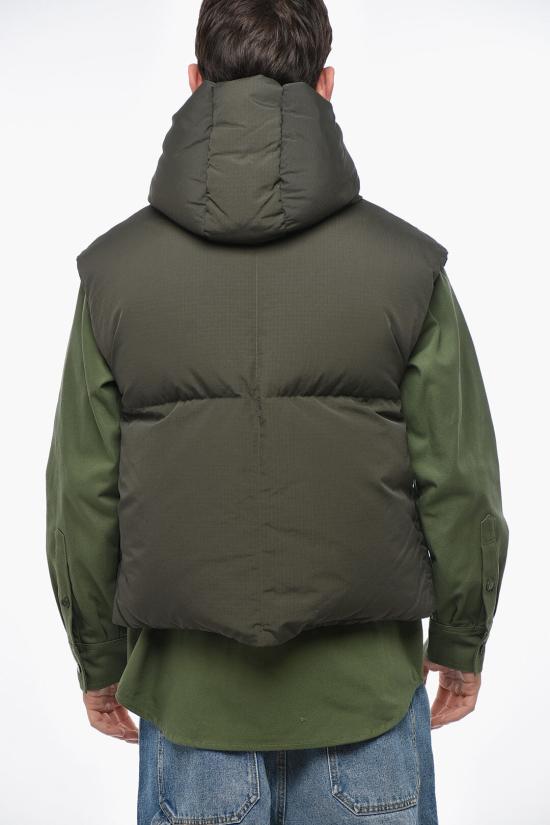  베이컨 패딩 조끼 BACPIGIL473 DEEP GREEN Military Green - BACON