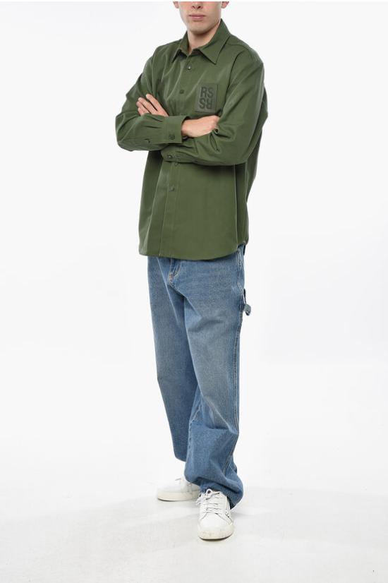  라프 시몬스 긴팔 셔츠 222 M242 0023 Green - RAF SIMONS