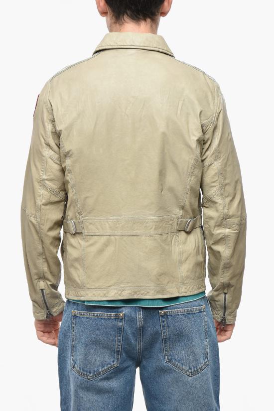  파라점퍼스 가죽 자켓 23SMPMJCKLE03 233 Beige - PARAJUMPERS