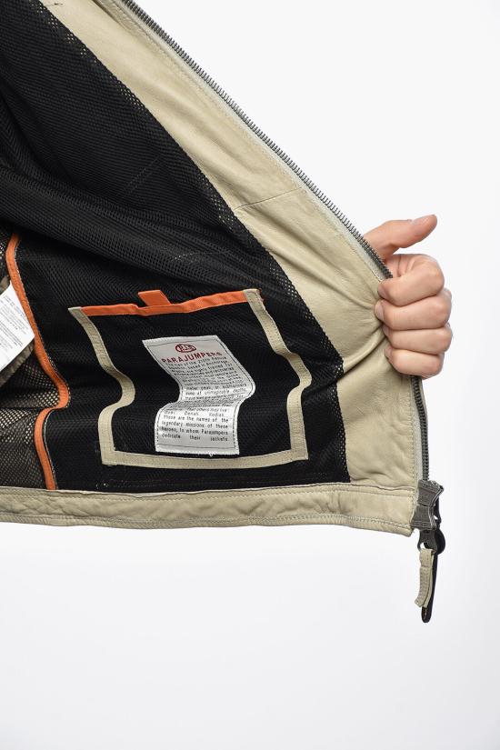  파라점퍼스 가죽 자켓 23SMPMJCKLE03 233 Beige - PARAJUMPERS