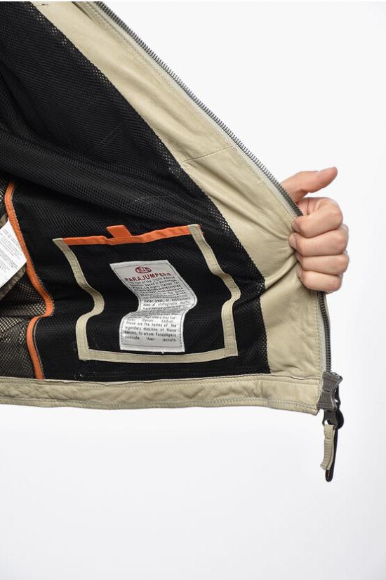  파라점퍼스 가죽 자켓 23SMPMJCKLE03 233 Beige - PARAJUMPERS