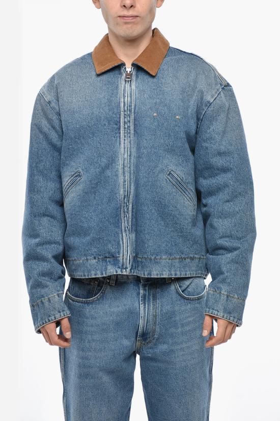  1989 스튜디오 데님 자켓 MFW24713LOGOBLU Blue