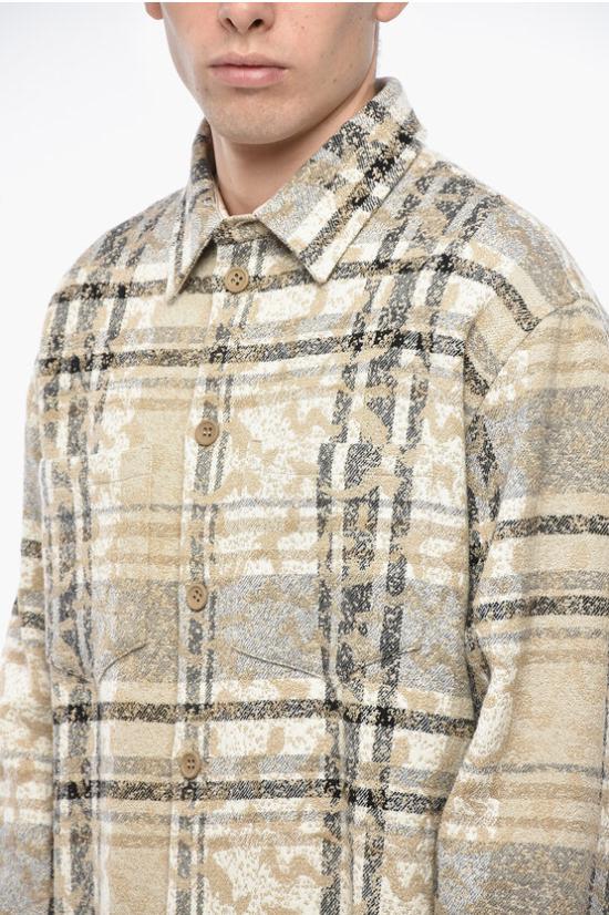  1989 스튜디오 긴팔 셔츠 MFW24601JQRDCHK Beige - 1989 STUDIO